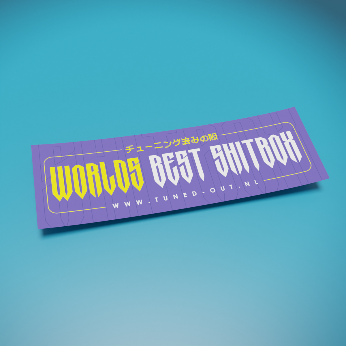 Worlds' Best Shitbox Blue Slapsticker