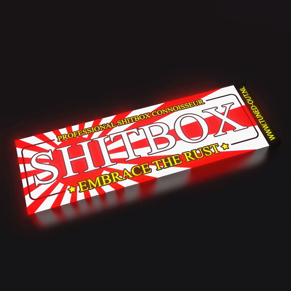 Shitbox Light-Up LED Sticker