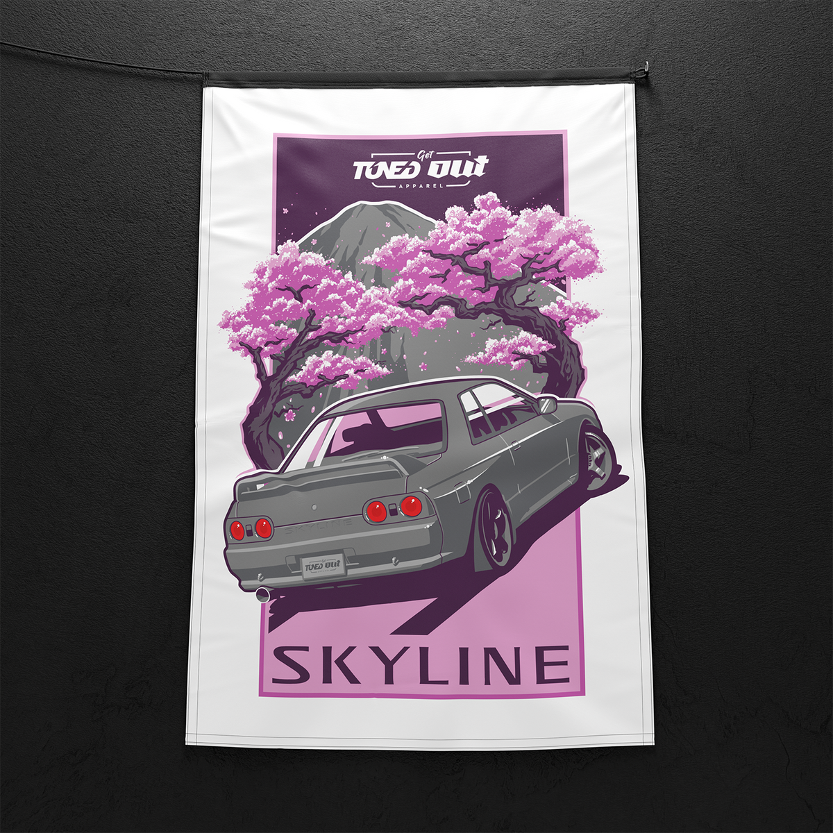 Nissan Skyline R32 Workshop Flag