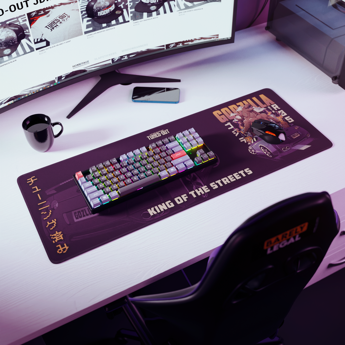 King of the Streets R35 Desk Mat