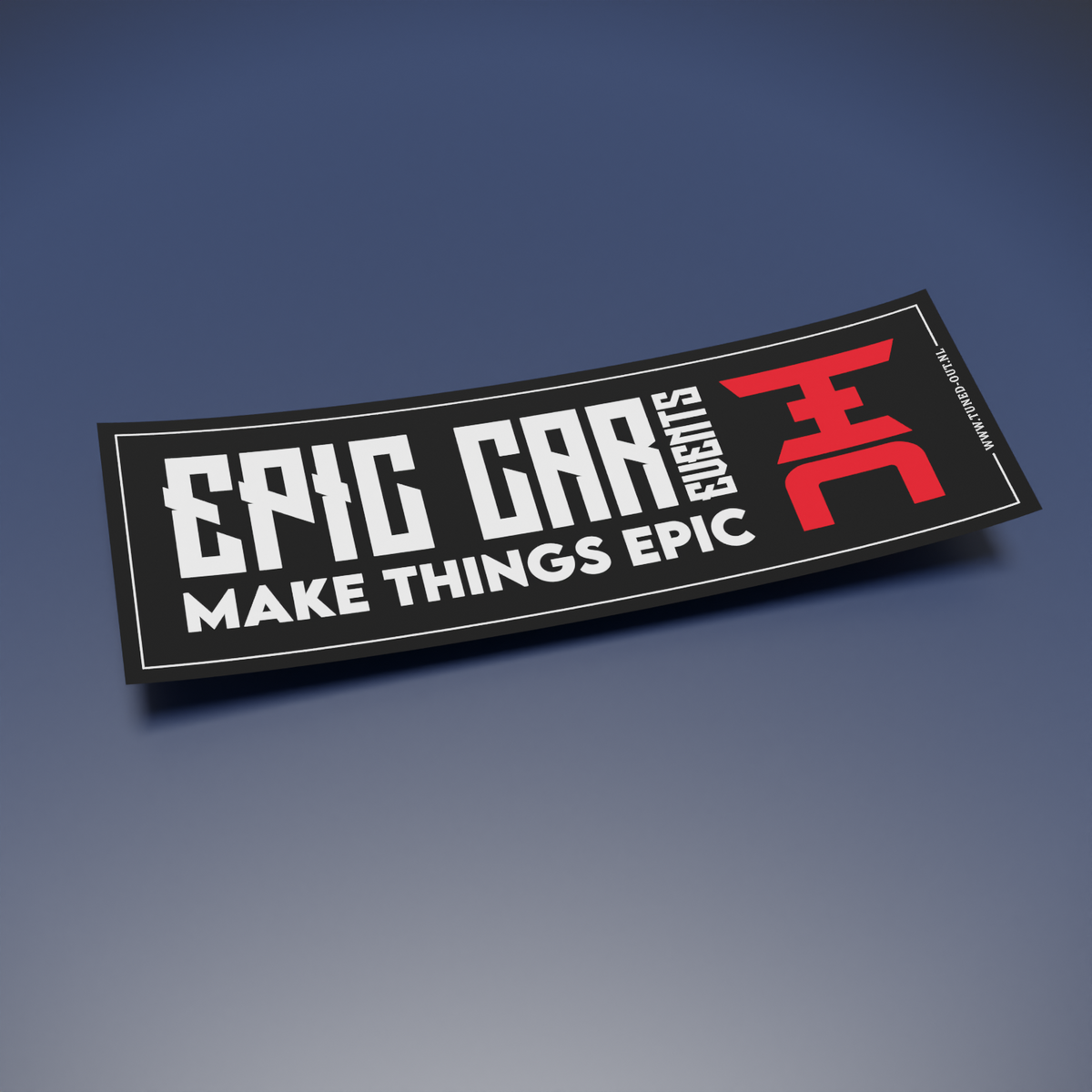 Epic Car Events Black Two Slapsticker