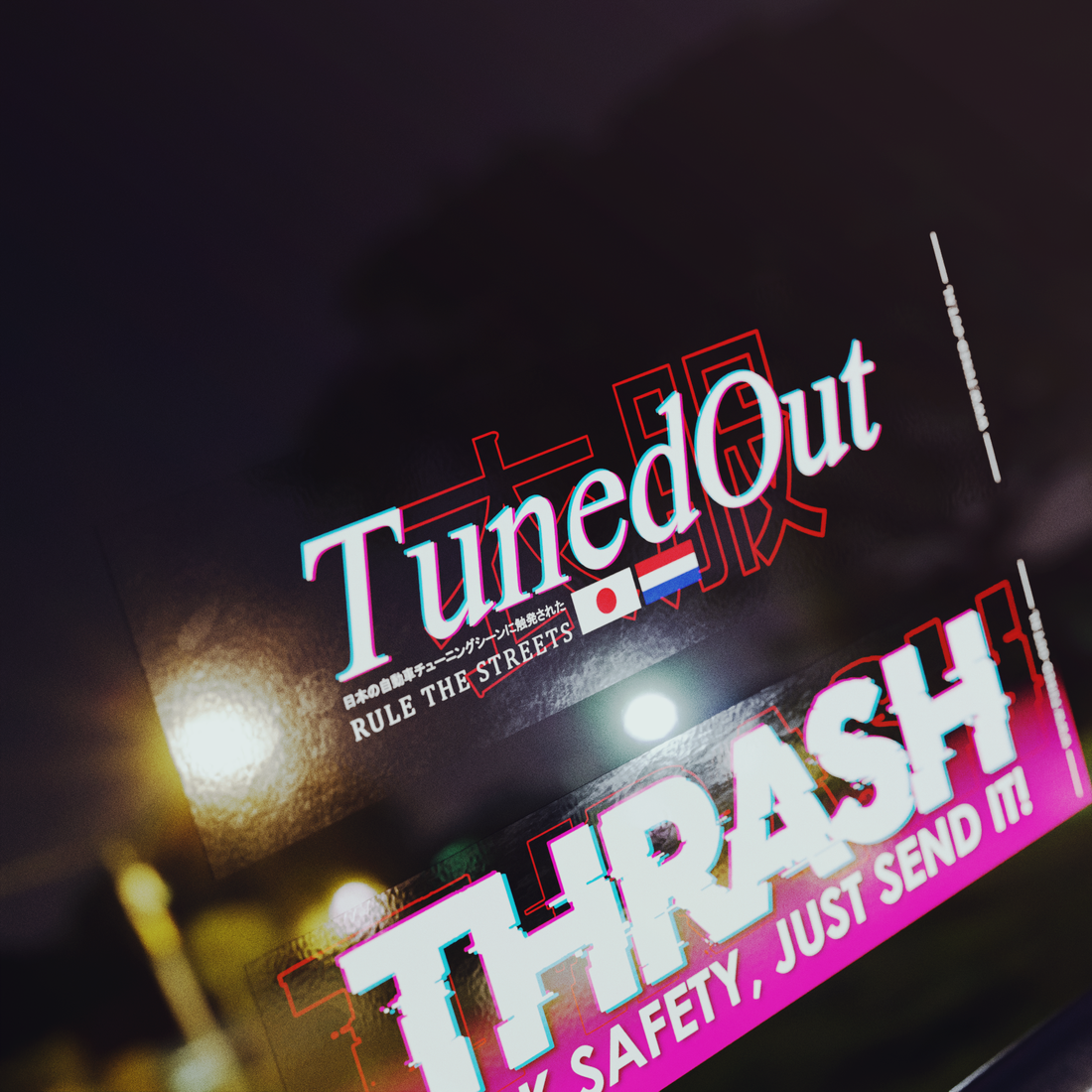 Tuned Out Rule the Streets sticker